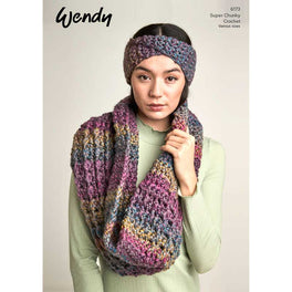 Crochet Cowl and Headband in Wendy Husky Super Chunky