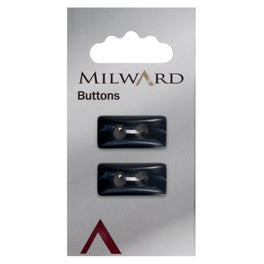 Milward Carded Buttons: 15mm - Pack of 2 - 00166
