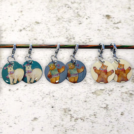 Emma Ball - Woolly Bears Crochet Six Stitch Markers