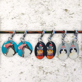 Emma Ball - Cats in Hats Crochet Six Stitch Markers