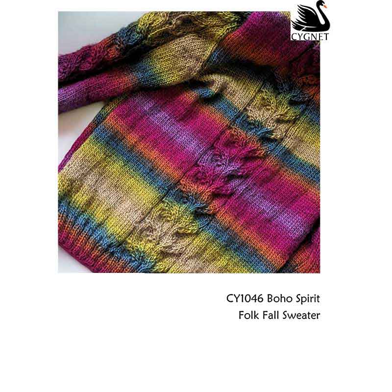 Free Download - Folk Fall Sweater in Cygnet Boho Spirit – Black Sheep Wools