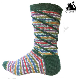 Free Download -Jolly Holy Socks in Cygnet Truly Wool Rich 4ply