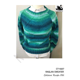 Free Download - Raglan Sweater in Cygnet Colour Rush Dk
