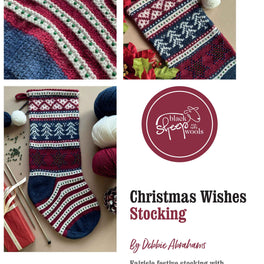 Christmas Wishes Festive Stocking Pattern by Debbie Abrahams - Limited Edition - Digital Version