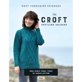 Iona Cable Panel Tunic in West Yorkshire Spinners The Croft Aran - Digital Version DBP0072