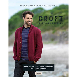 Rory Shawl Collarded Cardigan in West Yorkshire Spinners The Croft Aran - Digital Version DBP0080