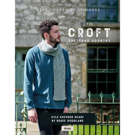 Kyle Chevron Scarf in West Yorkshire Spinners The Croft Aran - Digital Version DBP0087