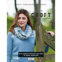Skye Gingham Sweater and Cowl in West Yorkshire Spinners The Croft Aran - Digital Version DBP0088