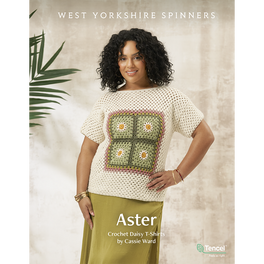 Aster Crochet Daisy T-Shirts in West Yorkshire Spinners Elements Dk - Digital Version DPB0277