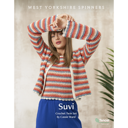 Suvi Crochet Twin Set in West Yorkshire Spinners Elements Dk - Digital Version DPB0278
