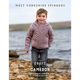 Cameron Childrens Cabled Jumper and Hoody in West Yorkshire Spinners The Croft Aran - Digital Version DBP0286
