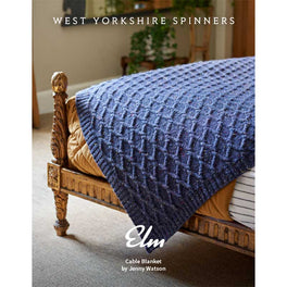 Elm Cable Blanket in West Yorkshire Spinners ColourLab Aran - Digital Version DBP0307