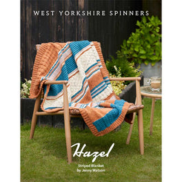Hazel Striped Blanket in West Yorkshire Spinners ColourLab Aran - Digital Version DBP0309