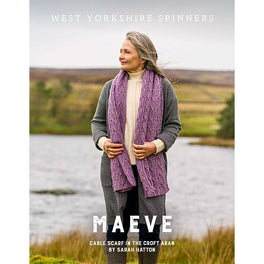 Maeve Cable Scarf in West Yorkshire Spinners The Croft Aran - Digital Version WYS1000339