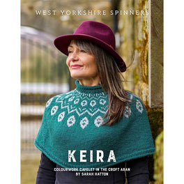 Keira Colourwork Capelet in West Yorkshire Spinners The Croft Aran