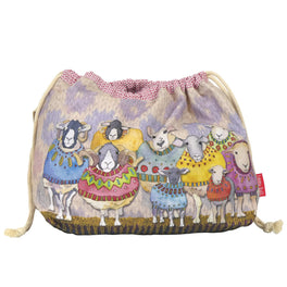 Emma Ball Drawstring Bag - Sheep in Sweaters