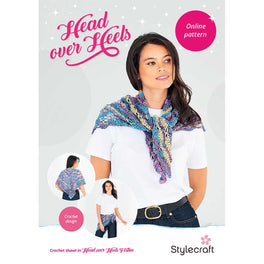 Free Download - Crochet Shawl in Stylecraft Head Over Heels Festive