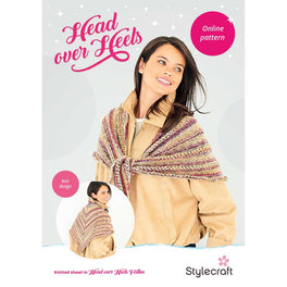 Free Download - Knitted Shawl in Stylecraft Head Over Heels Festive