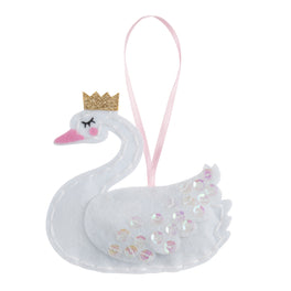 Trimits Felt Decoration Kit: Swan with Crown