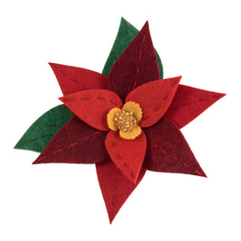 Trimits Felt Decoration Kit: Christmas Poinsettia Brooch