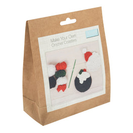 Trimits Crochet Kit - Crochet your Own Coasters: Christmas
