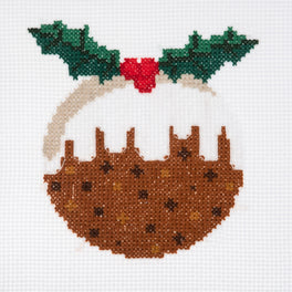Trimits Counted Cross Stitch Kit, Mini: Christmas Pudding