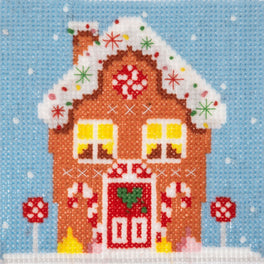 Trimits Counted Cross Stitch Kit, Mini: Gingerbread House