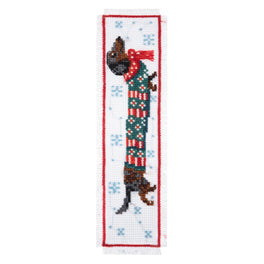 Trimits Counted Cross Stitch Kit, Bookmark: Silly Sausage