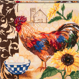 Trimits Counted Cross Stitch Kit, Large: Rooster