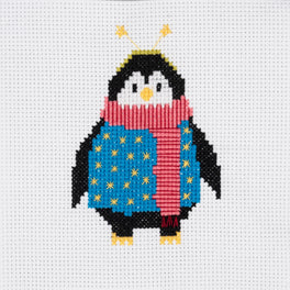 Trimits Counted Cross Stitch Kit, Mini: Cosy Penguin