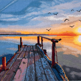 Trimits Counted Cross Stitch Kit, Extra Large - Sunset