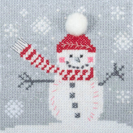 Trimits Counted Cross Stitch Kit, Mini: Christmas Snowman