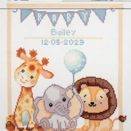 Trimits Counted Cross Stitch Kit, Large: New Baby