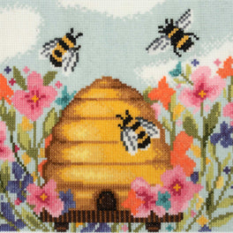 Trimits Counted Cross Stitch Kit, Large: Modern Bee