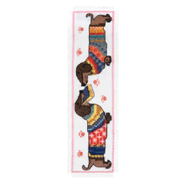 Trimits Cross Stitch Bookmark Kit - Dachshund in Jumper
