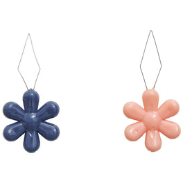 Hobby Gift Flower Needle Threaders 2 Pieces - Woodblock Floral