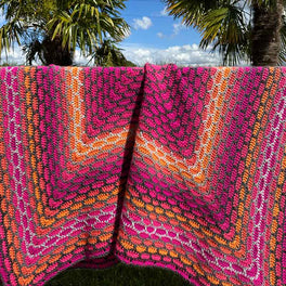 Spectrum Crochet Blanket in Sirdar Jewelspun Ombre Aran