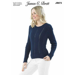 Sweater in James C Brett Its Pure Cotton Dk