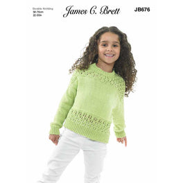 Sweater in James C Brett Its Pure Cotton Dk