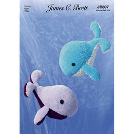 Whale in James C Brett Flutterby Chunky