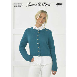 Jacket in James C Brett Its Pure Cotton Dk