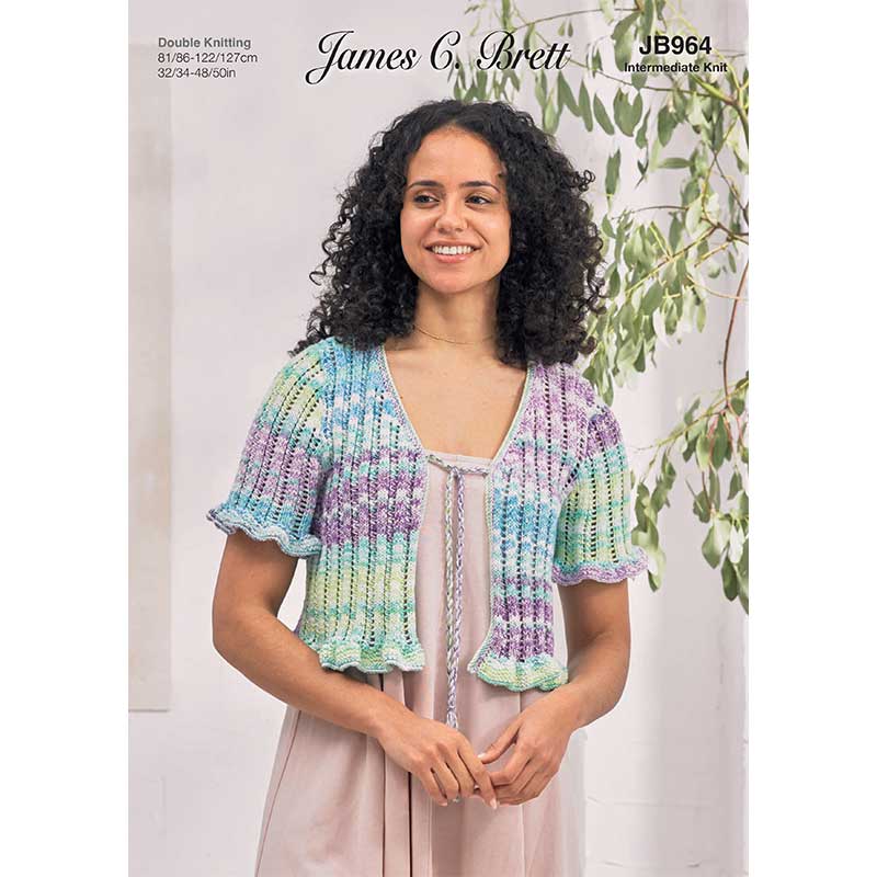 Buy Cardigan in James C Brett Cotton Waves Dk – Black Sheep Wools