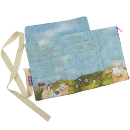 Emma Ball Circular Needle Wrap - Felted Sheep
