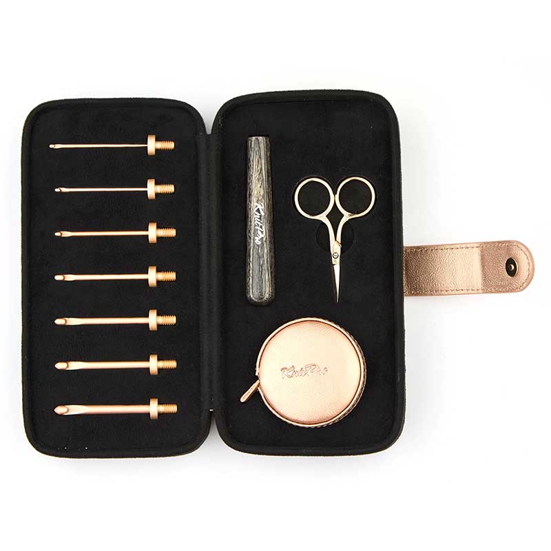 Buy Knitpro Oasis Interchangeable Crochet Hook Starter Set – Black