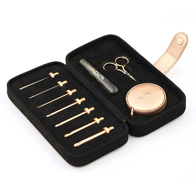 Buy Knitpro Oasis Interchangeable Crochet Hook Starter Set – Black