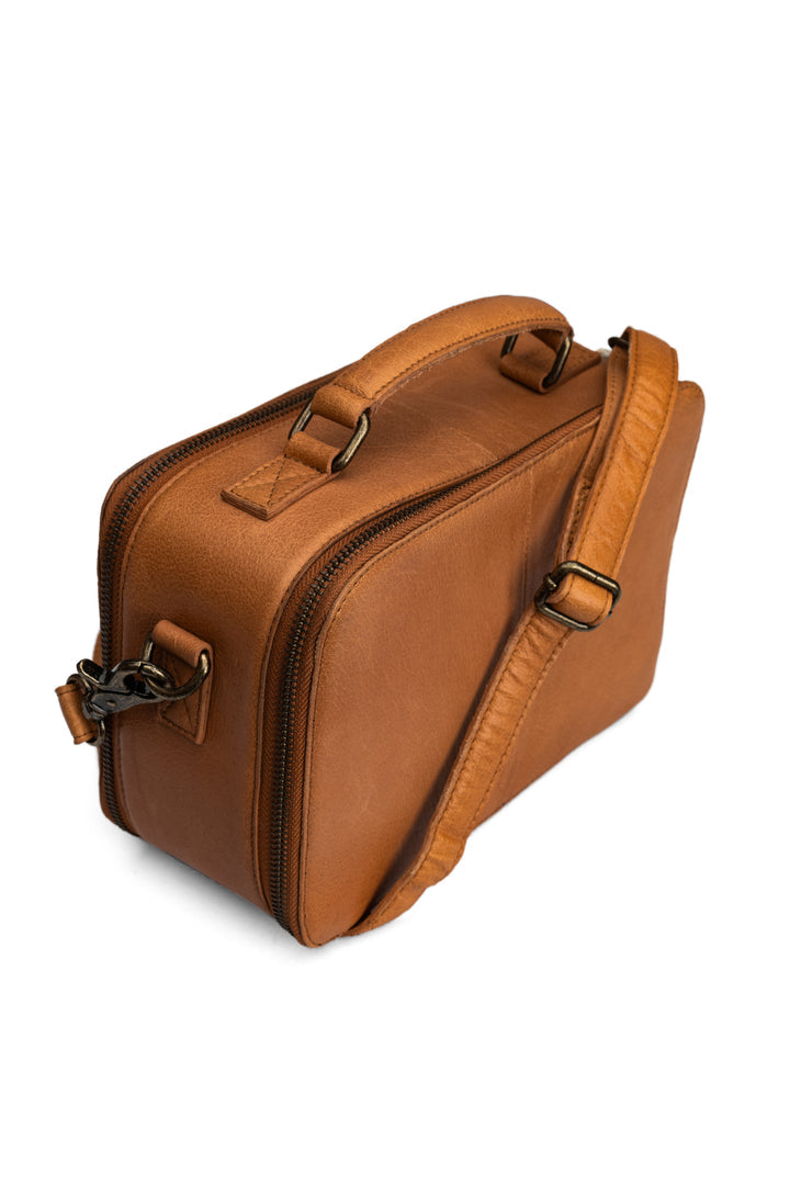 muud Lilly Crossbody Knitting and Crochet Project Bag - Whisky