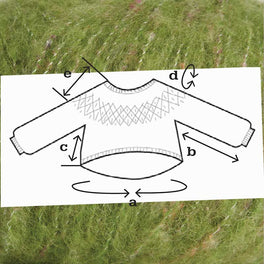 Love Note Sweater by Tin Can Knits in Rowan Fine Tweed Haze - Lawn