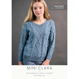 Mini Clara Sweater in Mode at Rowan Cotton Dk - MIP116