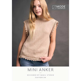 Mini Anker Top in Mode at Rowan Cotton Dk - Digital Version MIP117