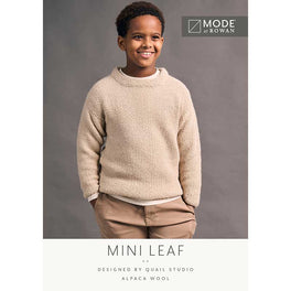 Mini Leaf Sweater in Mode at Rowan Alpaca Wool - MIP118